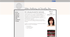 Desktop Screenshot of johnanthonyofnovelty.com
